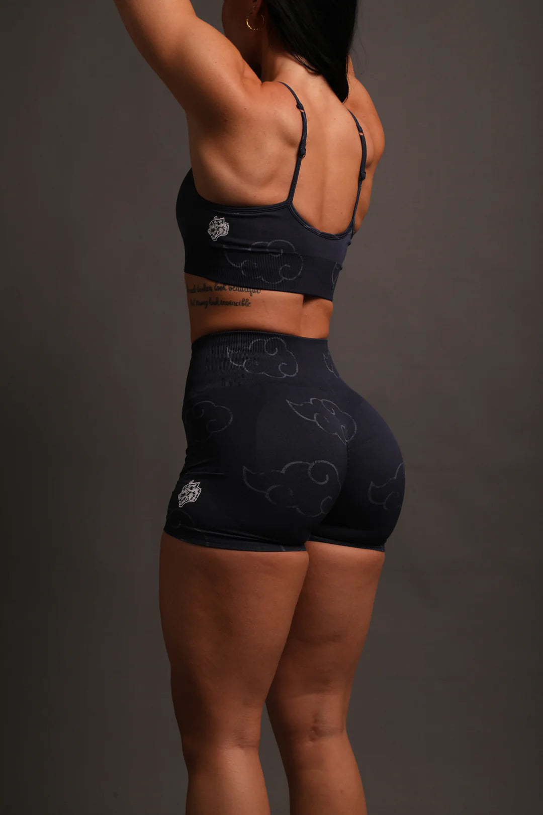 Wolf Cloud Everson Seamless "Training" Shorts in Storm Blue