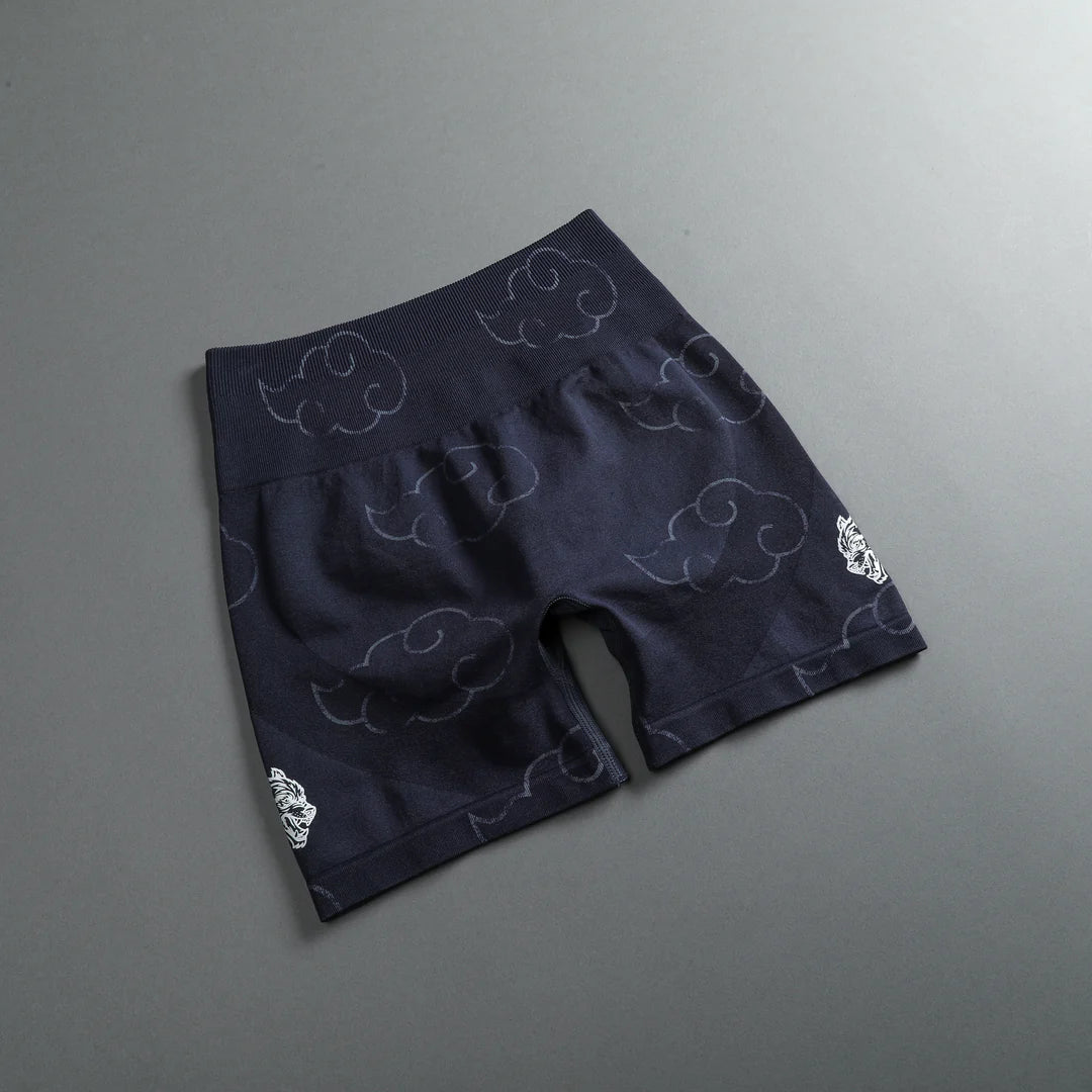 Wolf Cloud Everson Seamless "Training" Shorts in Storm Blue