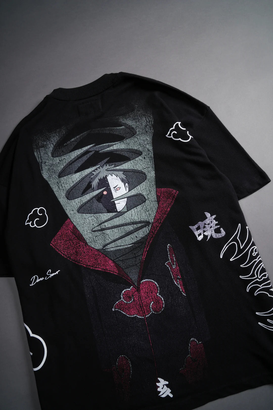 Zetsu Akatsuki “Side by Side” Oversized Tee in Black