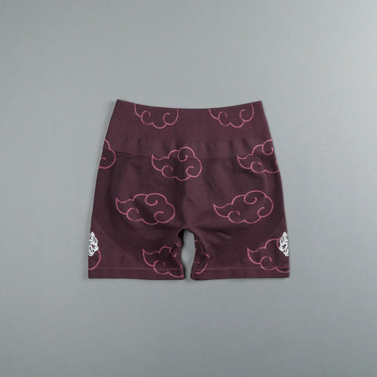 Wolf Cloud Everson Seamless "Training" Shorts in Cherry Wine