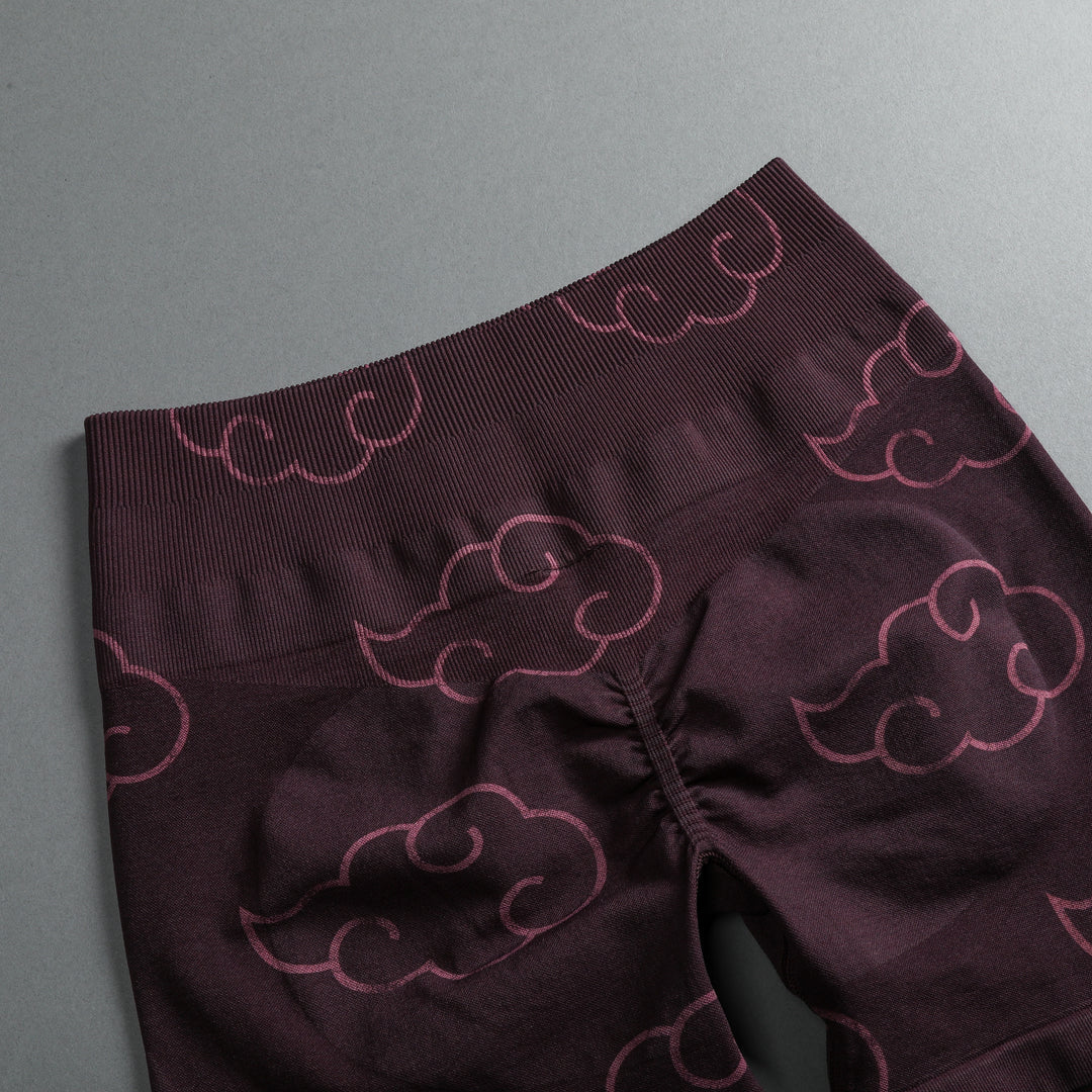 Wolf Cloud Everson Seamless "Training" Shorts in Cherry Wine